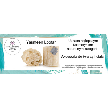 Yasmeen Naturalna Peelingująca Gąbka Luffa/Loofah do mycia i masażu ciała 60 cm + (XXL)